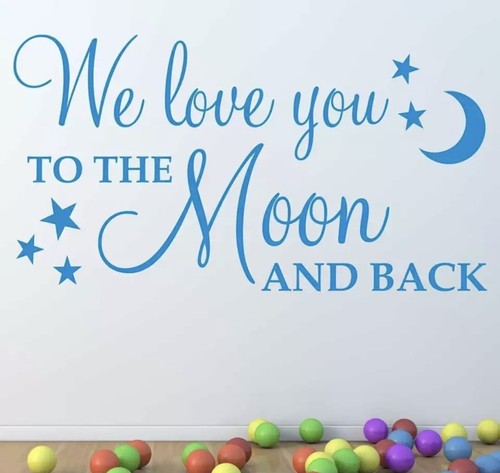 Blue stars moon baby - stars,