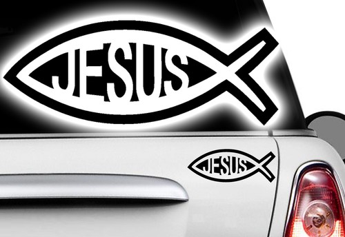 Ichthys fish christian - 2x,