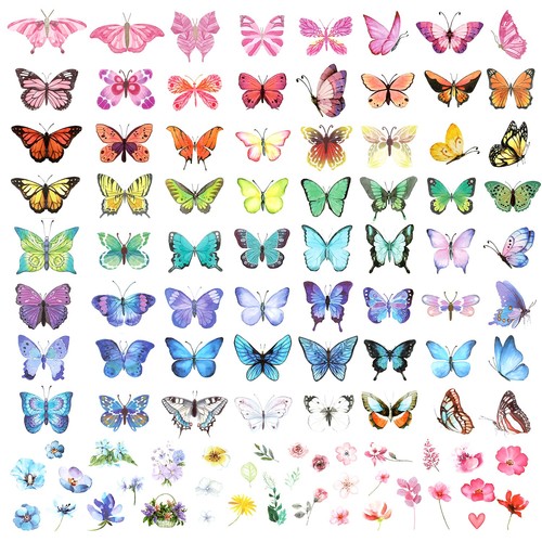 100 pezzi tatuaggi temporanei - pezzi,
